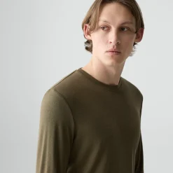 Essential Long-Sleeve Tee in Anemone Modal Jersey