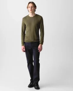 Essential Long-Sleeve Tee in Anemone Modal Jersey