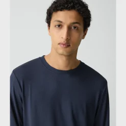 Essential Long-Sleeve Tee in Anemone Modal Jersey