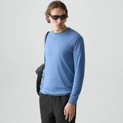 Essential Long-Sleeve Tee in Anemone Modal Jersey