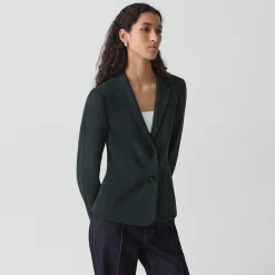 Fitted Blazer in Admiral Crepe