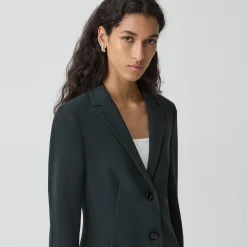 Fitted Blazer in Admiral Crepe
