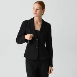Fitted Blazer in Admiral Crepe