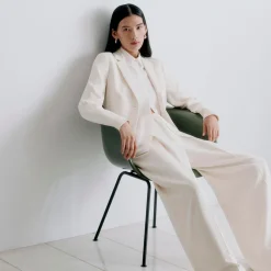 Fitted Blazer in Admiral Crepe