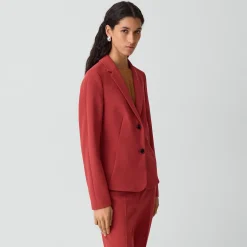 Fitted Blazer in Admiral Crepe
