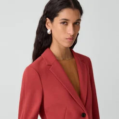 Fitted Blazer in Admiral Crepe