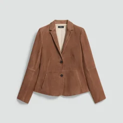 Fitted Blazer in Suede