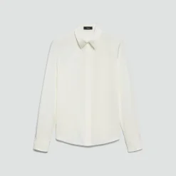 Fitted Shirt in Silk Georgette