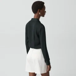 Fitted Shirt in Silk Georgette
