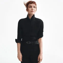 Fitted Shirt in Silk Georgette