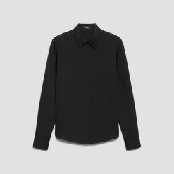 Fitted Shirt in Silk Georgette