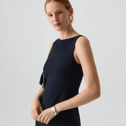 Flared Dress in Admiral Crepe
