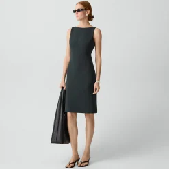 Flared Dress in Admiral Crepe