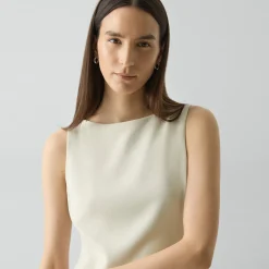 Flared Dress in Admiral Crepe