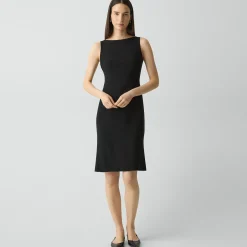 Flared Dress in Admiral Crepe