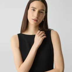 Flared Dress in Admiral Crepe