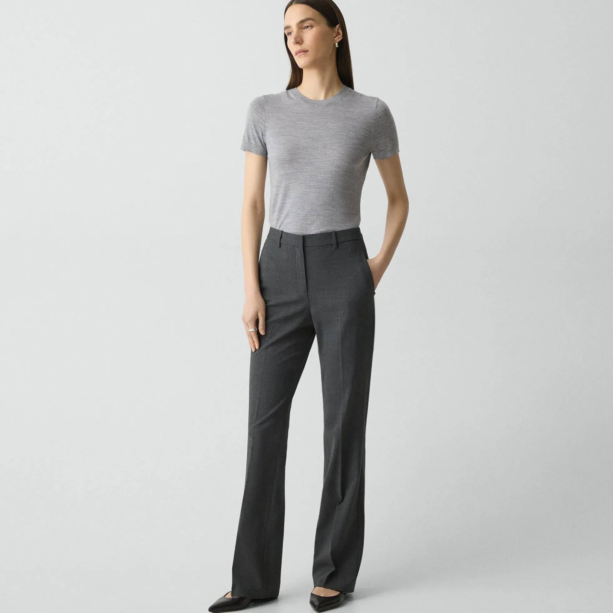 Flared Pant, 29'' in Good Wool
