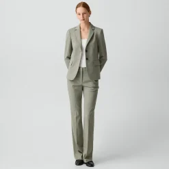 Flared Pant, 29'' in Wool Gabardine