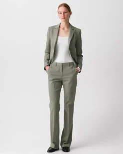 Flared Pant, 29'' in Wool Gabardine