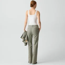 Flared Pant, 34'' in Wool Gabardine