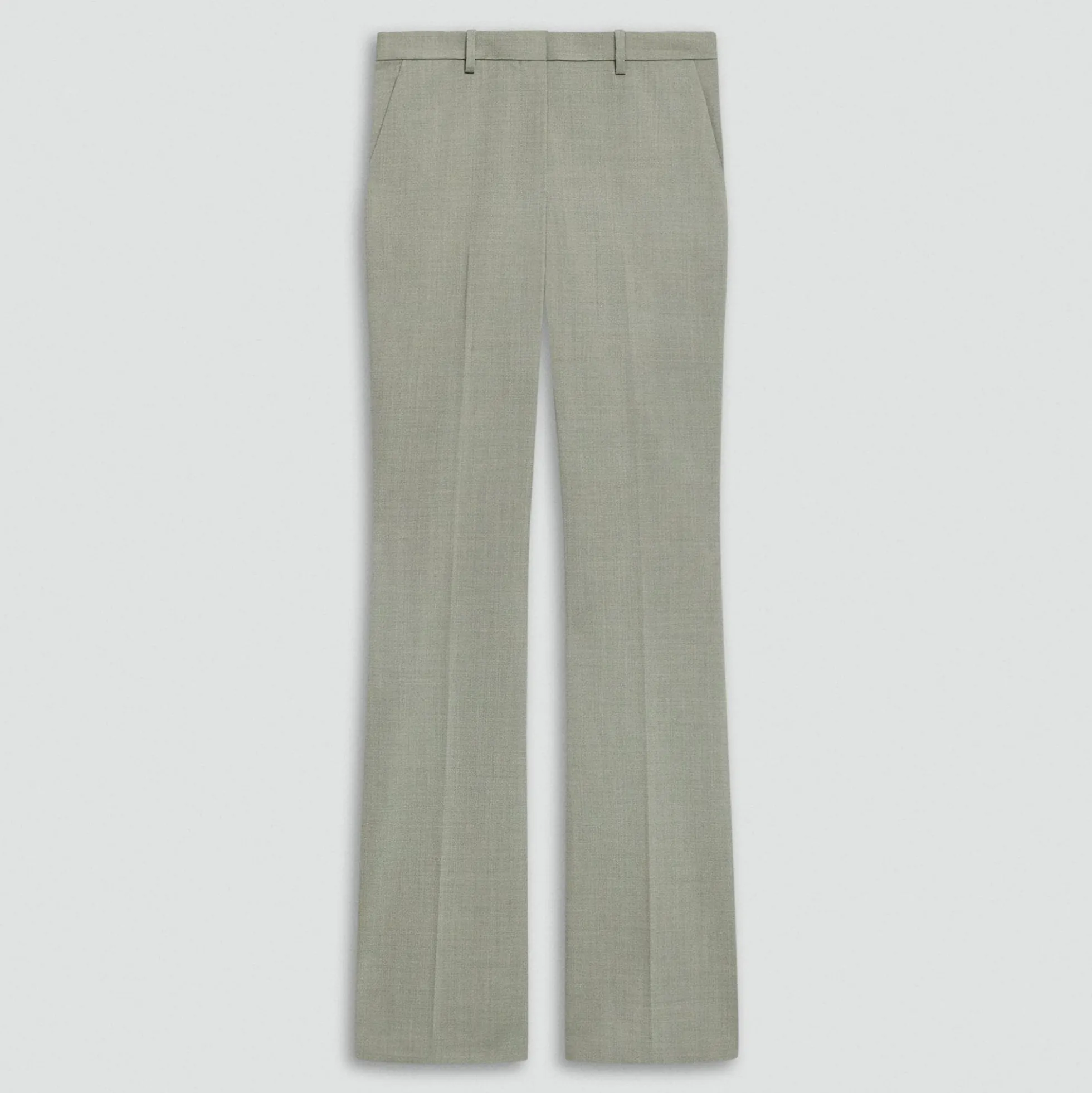 Flared Pant, 34'' in Wool Gabardine