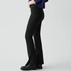 Flared Slit Legging in Motion Ponte
