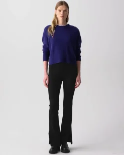Flared Slit Legging in Motion Ponte