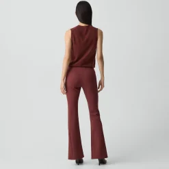 Flared Slit Legging in Motion Ponte