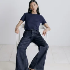 Fluid Flare Jean in Essential Denim