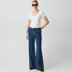 Fluid Flare Jean in Essential Denim