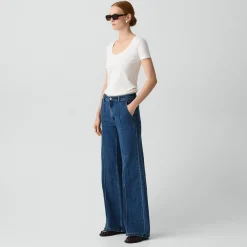 Fluid Flare Jean in Essential Denim