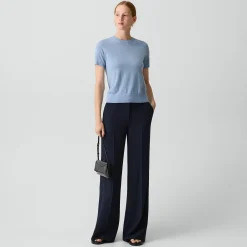 Fluid Flare Pant, 33'' in Admiral Crepe