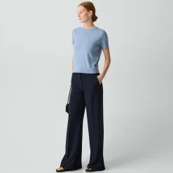 Fluid Flare Pant, 33'' in Admiral Crepe