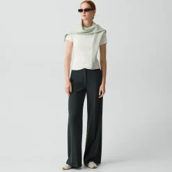 Fluid Flare Pant, 33'' in Admiral Crepe