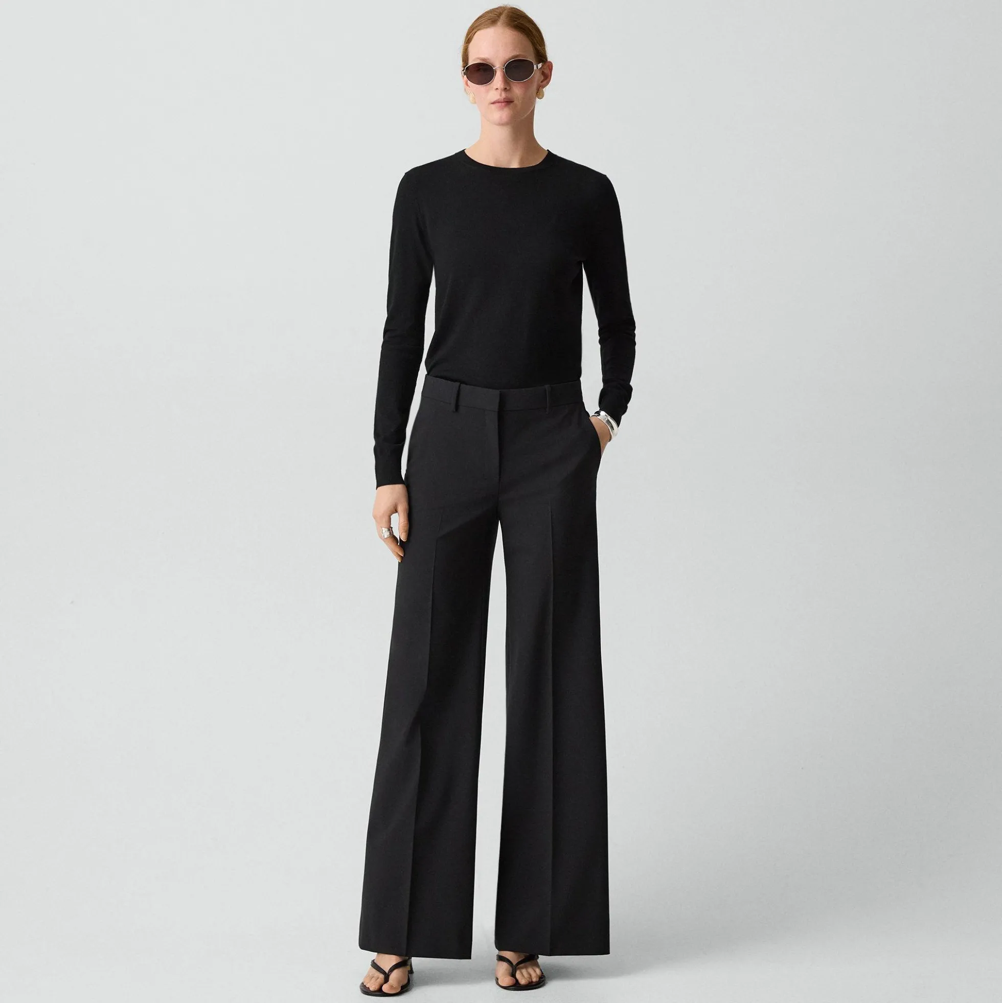 Fluid Flare Pant, 30'' in Good Wool