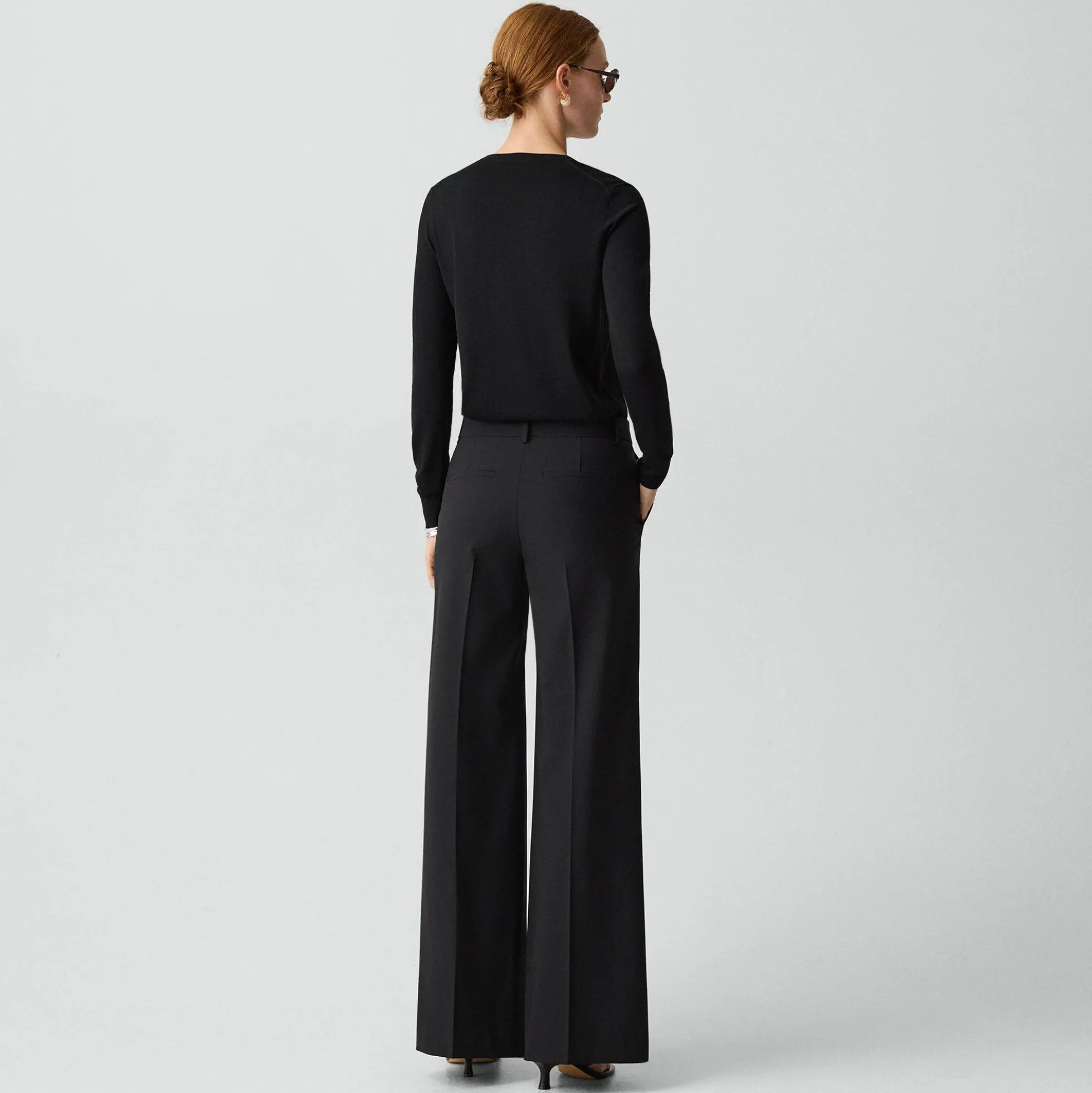 Fluid Flare Pant, 30'' in Good Wool