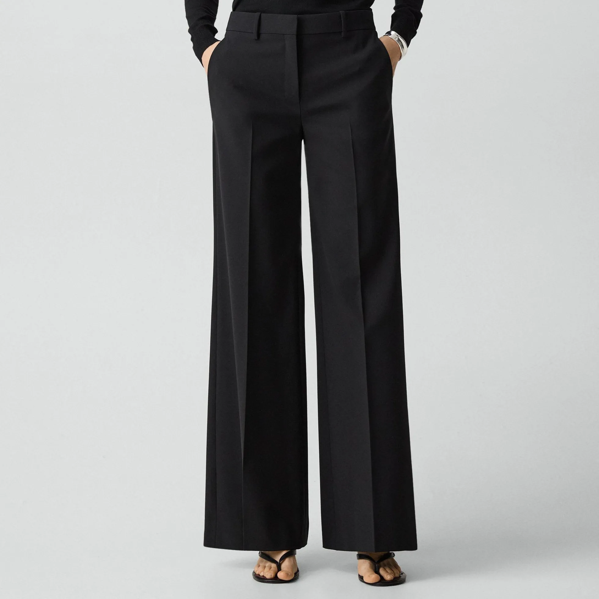 Fluid Flare Pant, 30'' in Good Wool