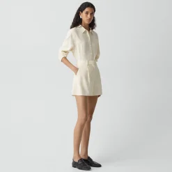 Fluid Pleat Short in Admiral Crepe
