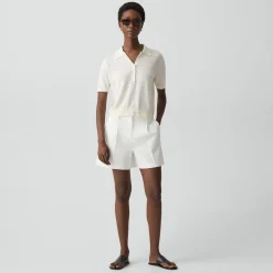 Fluid Pleat Short in Good Linen
