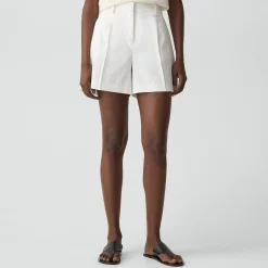Fluid Pleat Short in Good Linen