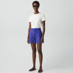 Fluid Pleat Short in Good Linen