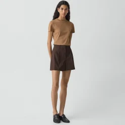 Fluid Pleat Short in Good Linen