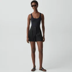 Fluid Pleat Short in Good Linen