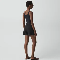 Fluid Pleat Short in Good Linen