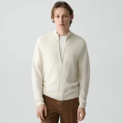 Full-Zip Cardigan in Cashmere