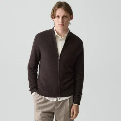 Full-Zip Cardigan in Cashmere