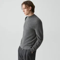 Full-Zip Cardigan in Cashmere