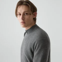 Full-Zip Cardigan in Cashmere