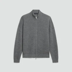 Full-Zip Cardigan in Cashmere