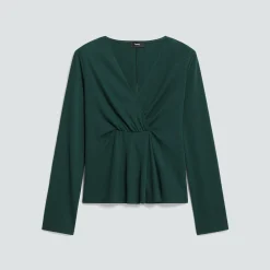 Gathered Top in Crepe Jersey